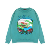 Amiri Long Sleeved Shirt Fashion Brand Crew Sweatshirts round Neck Sweater