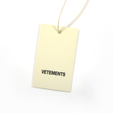 Vetements T Shirts VTM Hello My Name Is Red Signature Graffiti Logo T-shirt