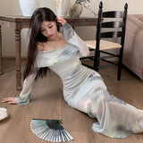 Women Dresses Elegant Slim-Fit Hip Skirt