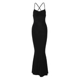 Women Dresse Sling Dress Backless Dress