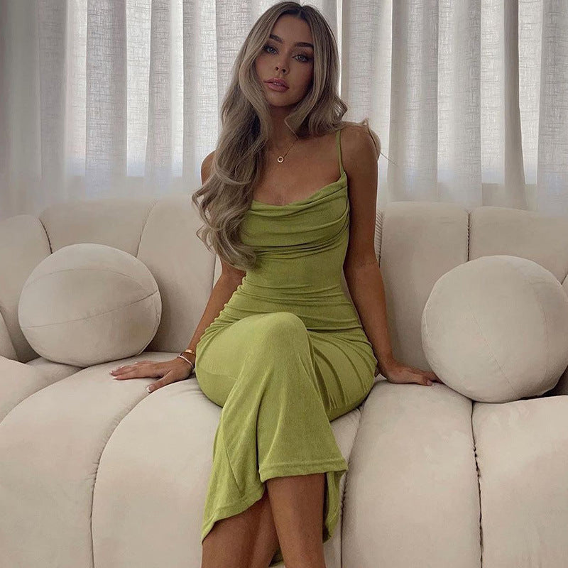 Women Dresses Summer Sexy Backless Slim Fit Sling Dress