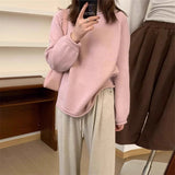 Women Knitwear Autumn and Winter round Neck Knitwear Loose Sweater