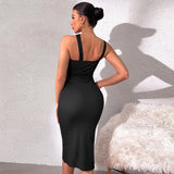 Women's Dress Spring Sexy Slim Fit Wrap Hip Dress