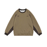 Unisex Hoodie Autumn Stitching Embroidered Sweater