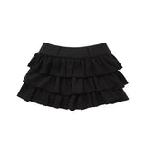 Women Skirt Ballet Style Puff Short Skirt Summer Casual Skirt