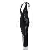 Women Dresses Summer V-neck Backless Dress