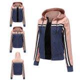 Women Trench Coat Thin Trench Coat Women's Coat Color Matching Casual Jacket Women's Spring and Autumn Outdoor Raincoat