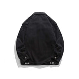 Unisex Shirts Autumn Placket Hem Logo Jacket