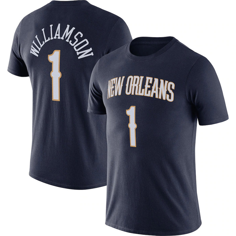 NBA T-Shirts NBA Jersey T-Shirt Pelicans Zion Fat Tigers Basketball Suit Short Sleeve