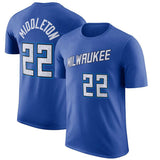 NBA T-Shirts NBA Basketball Suit Short Sleeve Bucks T-Shirt Men