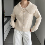 Women Cardigan Sweater Autumn and Winter Button Cardigan Long Sleeve Knitted Top 8t3127
