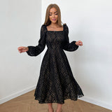 Women Dress Spring Retro Dress
