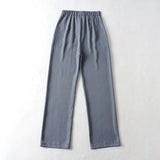 Women Sweatpants Spring Loose Straight Casual Wide-Leg Trousers