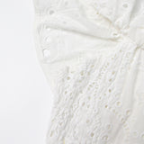 Women Dresses Summer Hollow out Skirt Dress (Qymy0409)