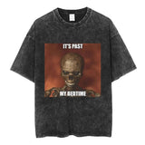 Autism Skeleton Meme T Shirt Funny Skull Men Women Fashion