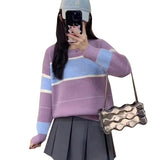 Women Knitwear Autumn and Winter round Neck Knitwear Loose Sweater