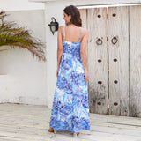 Women Date Dress Summer Bohemian Strap Dress
