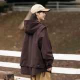 Unisex Jacket Autumn Windproof Hood Coat