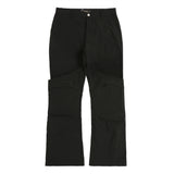 Men Sweatpants Metal Breasted Straight Casual Pants