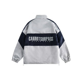 Unisex Jacket Vintage Color Matching Sports Jacket Men's and Women's Spring and Autumn Models Coat