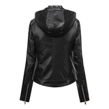Red Leather Jacket Fleece-Lined Leather Jacket Women's Detachable Large Size Leather Coat