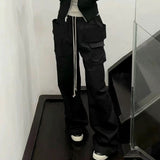 MIJKO Men's Vintage Pants MIJKO Wide Leg Tooling Pants Men's and Women's Casual Pants