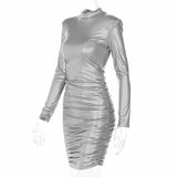 Women Dresses Winter Sexy Slim Long Sleeve Dress