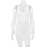 Women Dresses Dress Sexy Sling Backless Hollow Slim Dress (Bla0420)