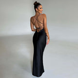 Women Dresses Sheath Dress Sexy Slim Fit Backless Sling Dress