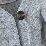 Women Sweater Knitwear Autumn Sexy Flared Long Sleeve Knitted Cardigan