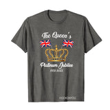 Inspired by Queen's Platinum Jubilee 2022 Elizabeth 70 Years T-shirt Logo Printing