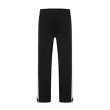 Men Sweatpants Colorblock Casual Pants Boys Zipper Slit Loose Wide Leg Pants