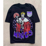 NBA T-Shirts Warren Lotas NBA Street Trend T-Shirt Sports Short Sleeve Top