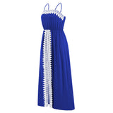 Women Date Dress Lace Slit off-the-Shoulder Tube Top A- line Dress
