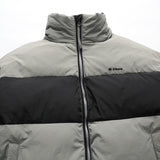 Unisex Winter Cotton Coat Stripes Stand-up Collar Cotton-Padded Clothes Vintage Labeling Warm-Keeping Cotton Clothing