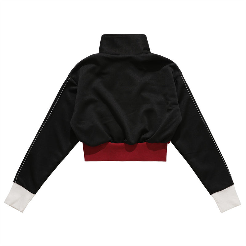 Women Jacket Autumn Leisure Lapel Zipper Embroidered Jacket