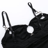 Women Dresses Spring Slim-Fitting Short Skirt Sexy Cutout Split Sling Dress (Csm202403)