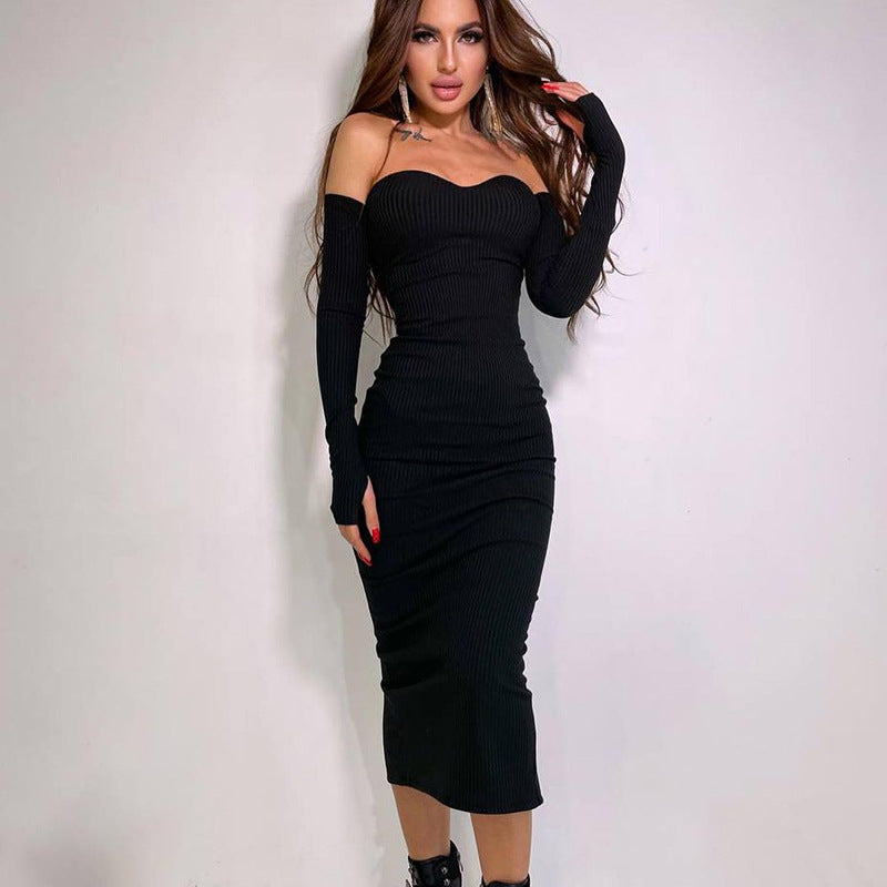 Women Dresses Spring Sexy Hip Knitwear Dress