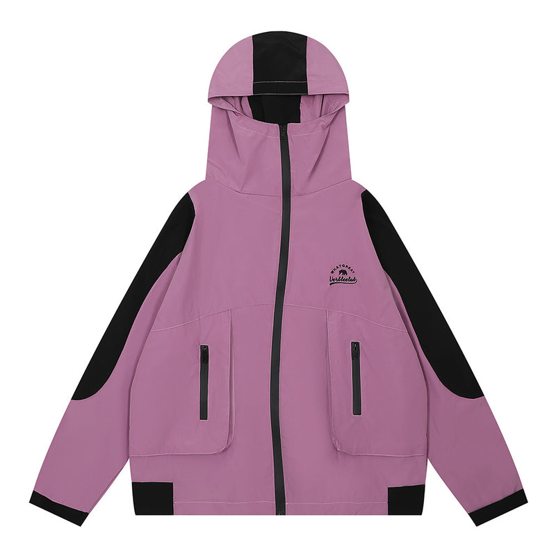 Men Jacket Coat Mechanical Style Men's Assault Jacket Vibe Zipper Hooded Jacket Coat
