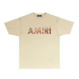 Amiri T Shirts Fashion Brand T Shirt Short Sleeve T-shirt Blouse