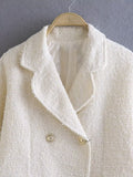 Women Suits Spring and Autumn Casual Double Breasted Blazer