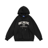 Unisex Hoodie Fall Letter Print Sweatshirt