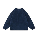 Unisex Winter Cotton Coat Autumn Polar Fleece Collarless Jacket Vintage Top