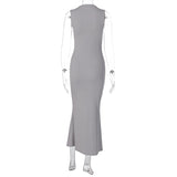 Women Dresses Summer Slim round Neck Dress