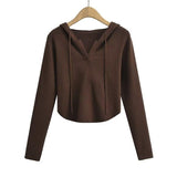 Women Sweater Knit Wear Hooded Sweater Women's Spring and Autumn Bottoming Shirt Sweater