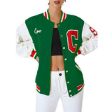 Women Trench Coat Autumn Casual Clothes Baseball Uniform Jacket