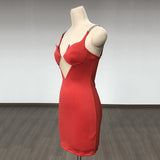 Women's Evening Dress Hip-Wrapped Skirt Chain Hollow-out Camisole Hip-Wrapped Dress