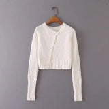 Women Sweater Knitwear Vintage Irregular Knitwear Autumn and Winter Sweater