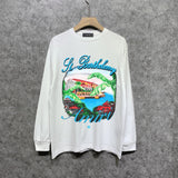 Amiri Long Sleeve Shirt Fashion Brand Long Sleeve Long-Sleeved T-shirt Blouse