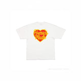 Men T-shirts Love Printing Short Sleeves Loose